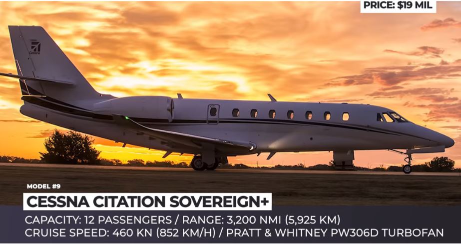 private jet interior - Cessna Citation Sovereign Plus
