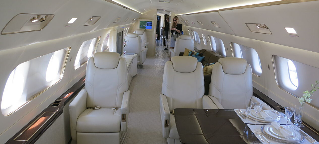 private jet interior -Embraer Lineage 1000